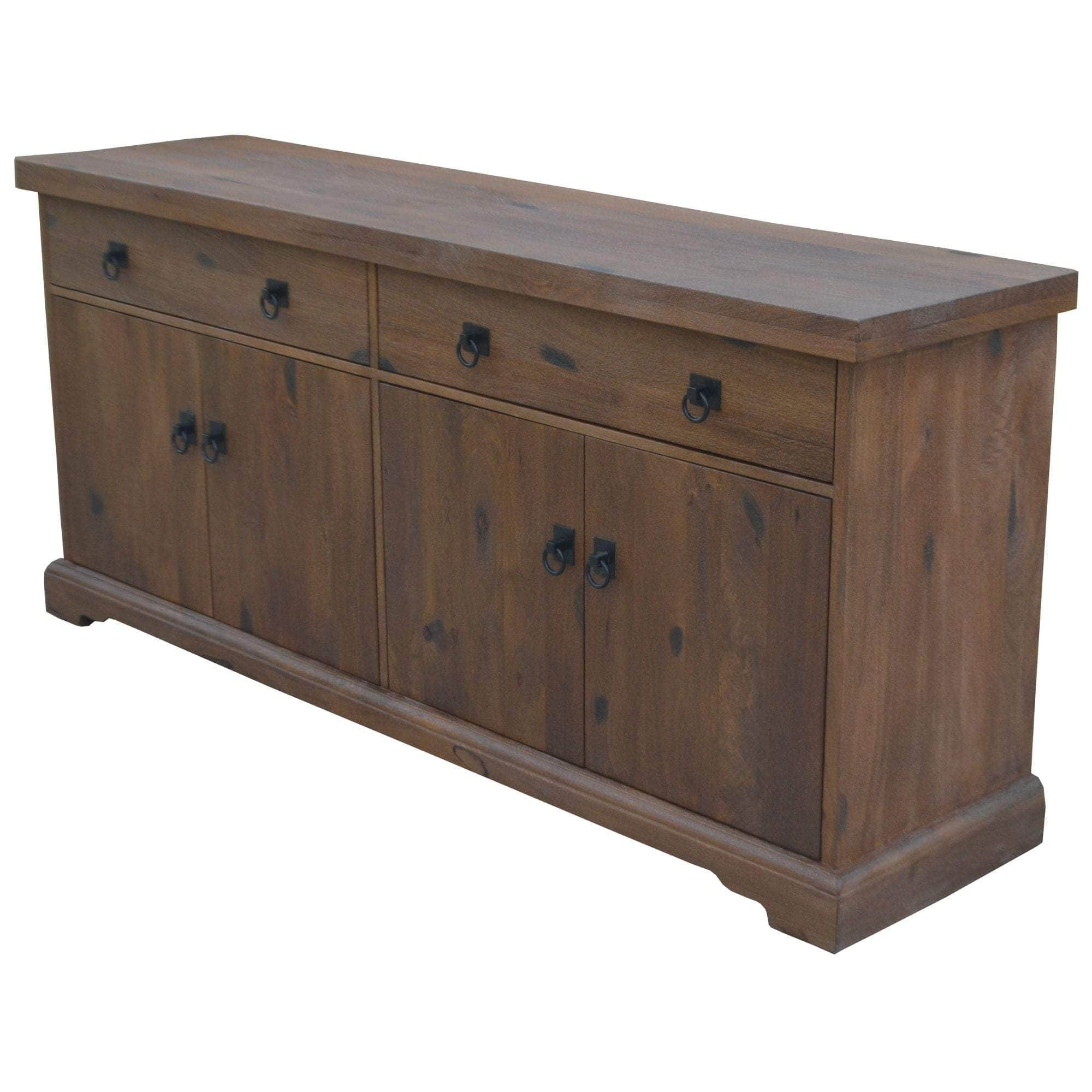 Buffet Table 180Cm 2 Door 4 Drawer Solid Mango Timber Wood