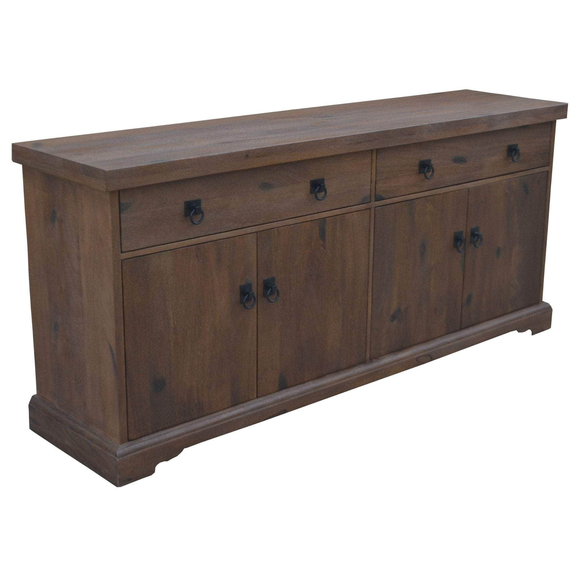 Buffet Table 180Cm 2 Door 4 Drawer Solid Mango Timber Wood