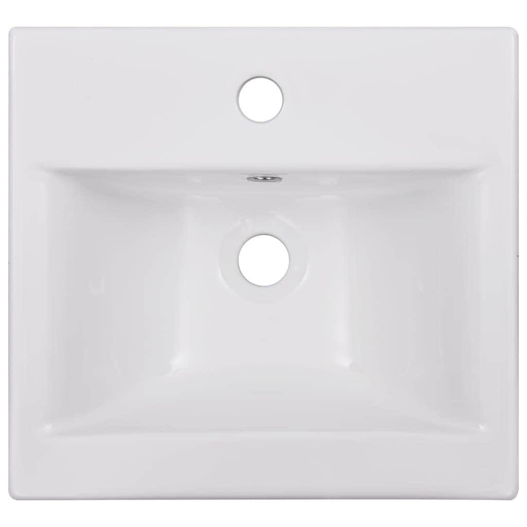 Built-In Bathroom Basin Ceramic White