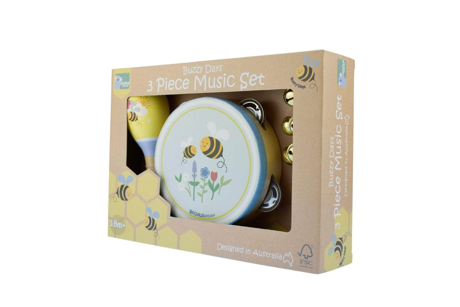 Buzzy Days Bee 3Pcs Musical Set