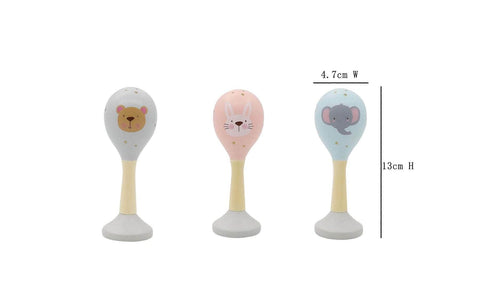 Calm & Breezy Baby Animal Maraca Set Of 3Pcs