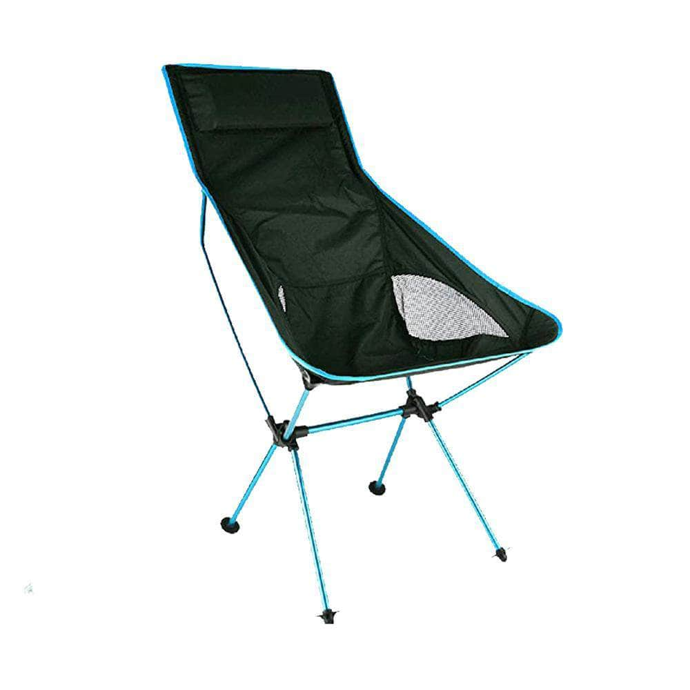 Camping Chair Folding High Back Backpacking Chair With Headrest, Lightweight Portable