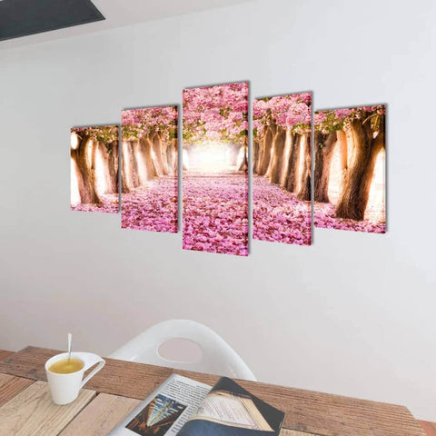 Canvas Wall Print Set Cherry Blossom S