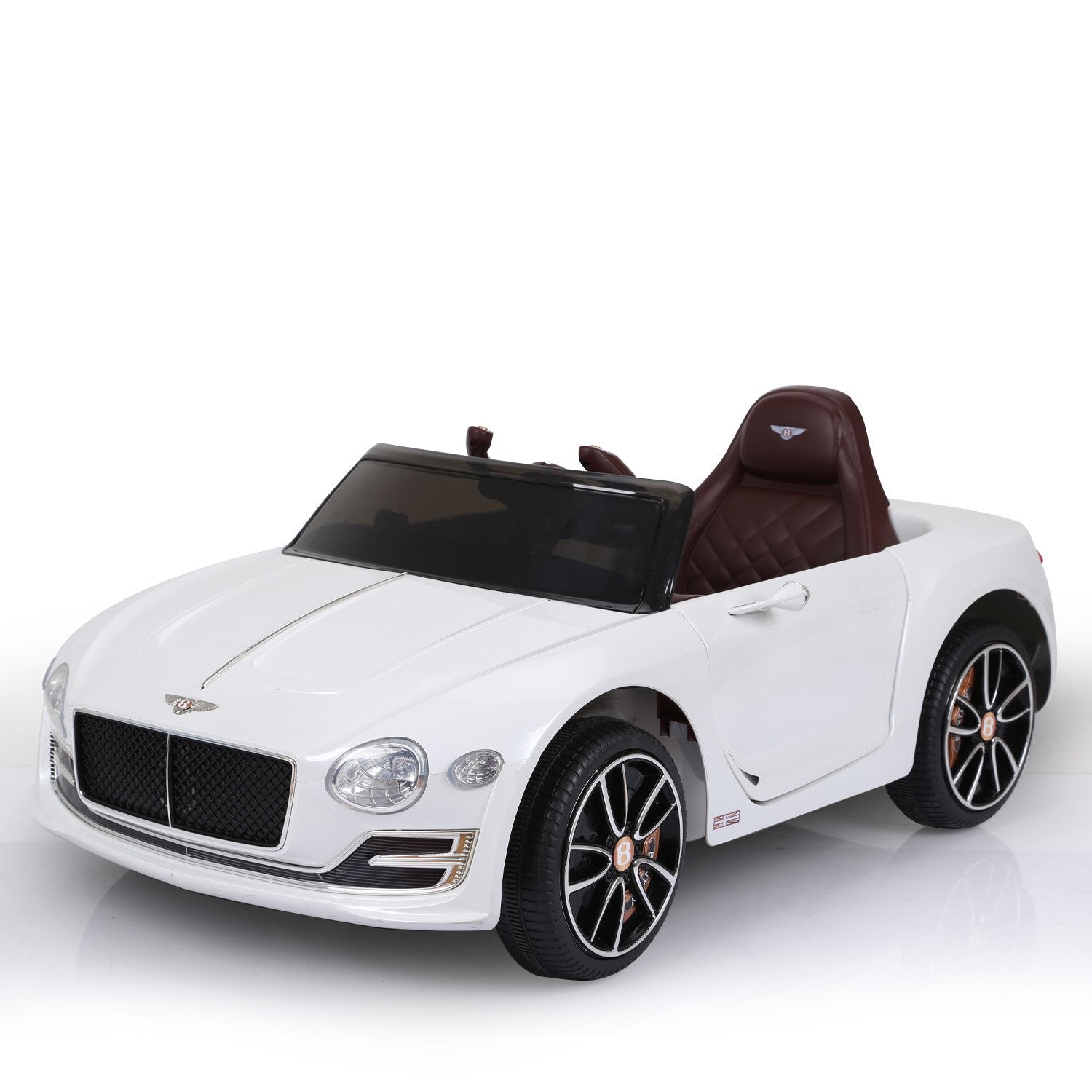 Speed 6E Licensed Kids Ride On Electric Car - White