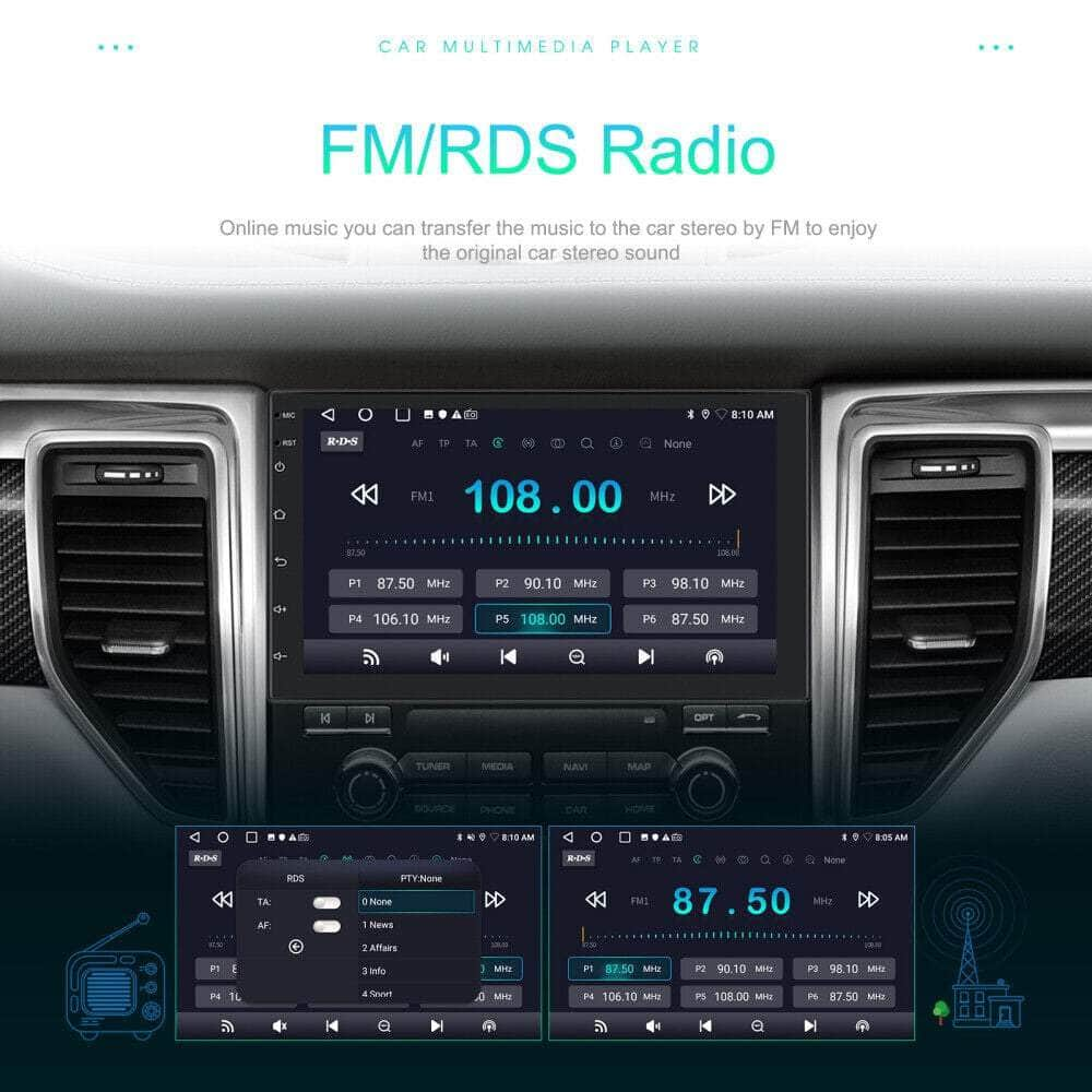 Car GPS Radio: 2 Din Android/Ios Carplay