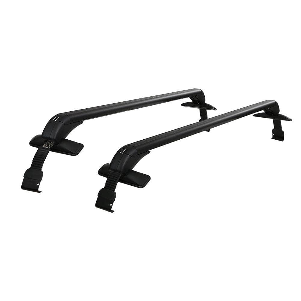 Car Roof Rack Cross Bars 90Cm Aluminium Adjustable Lockable 45Kg Clamps