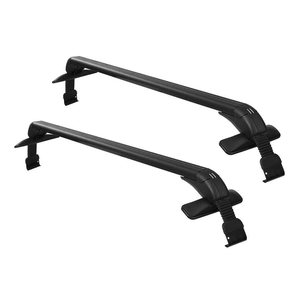 Car Roof Rack Cross Bars 90Cm Aluminium Adjustable Lockable 45Kg Clamps