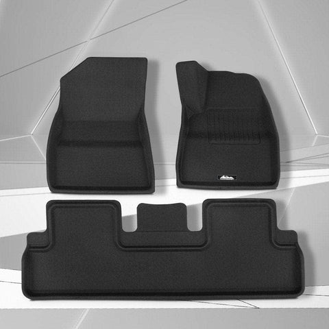 Car Rubber Floor Mats Compatible For Tesla Model 3 Front Rear