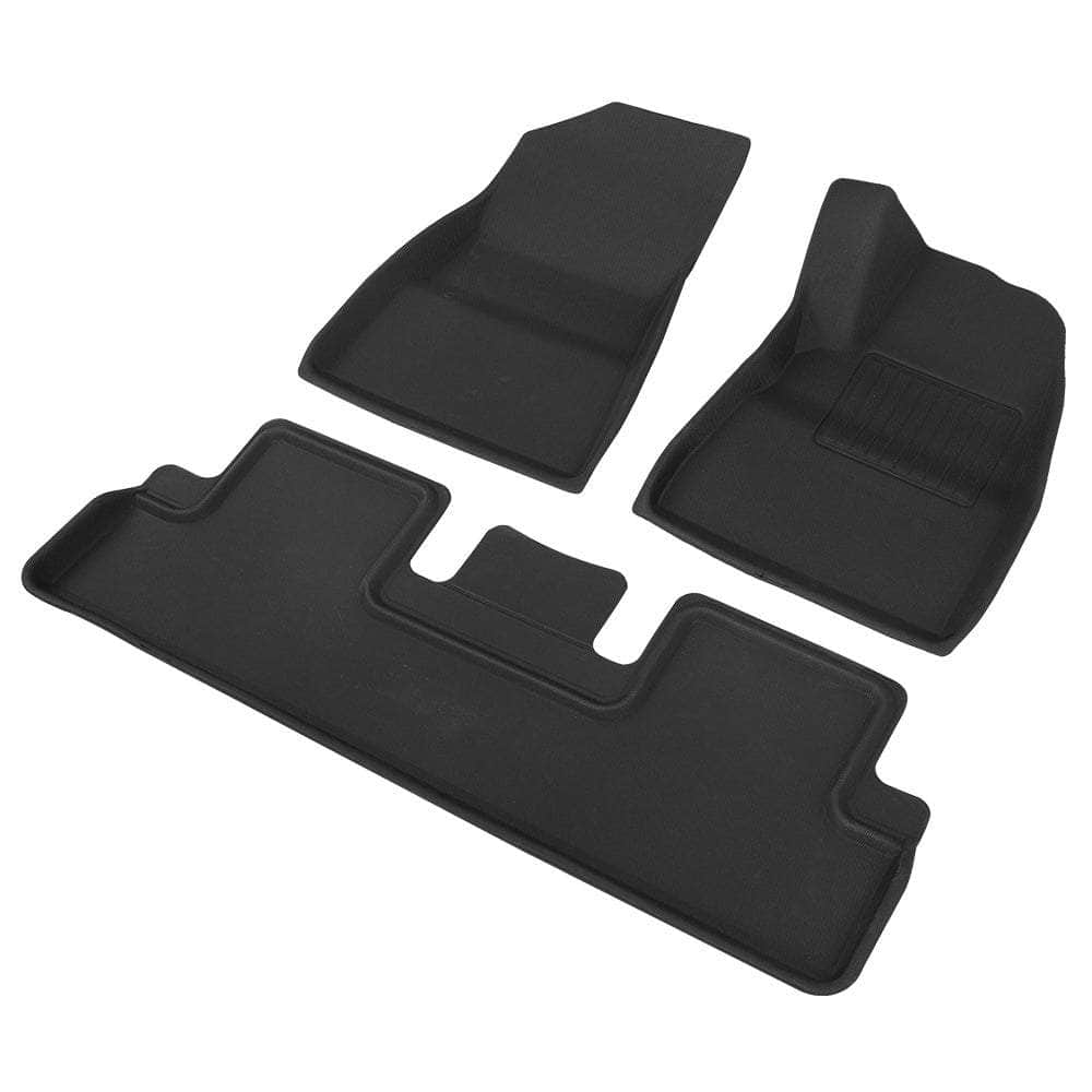 Car Rubber Floor Mats Compatible For Tesla Model 3 Front Rear