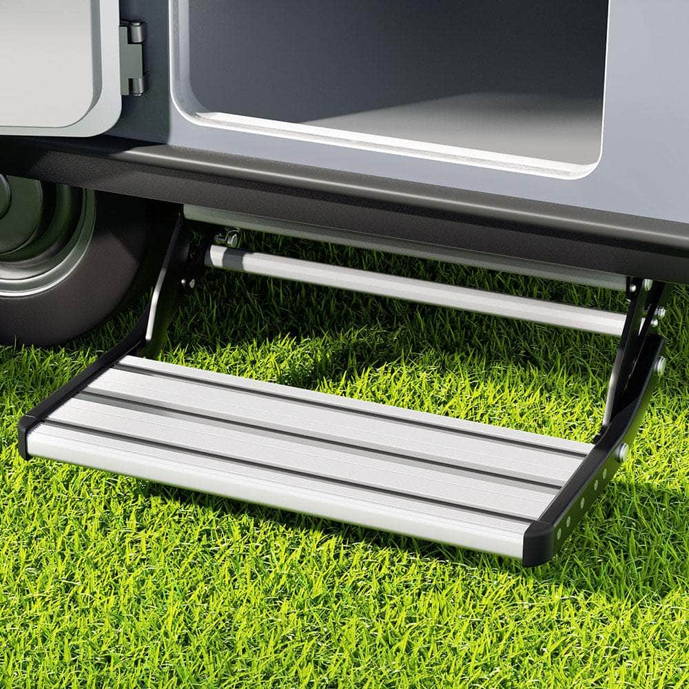 Caravan Step Pull Out Step Single Aluminium 200KG