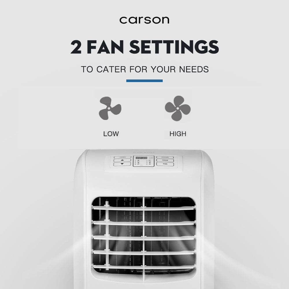 Carson 3-In-1 Portable Air Conditioner Dehumidifier Fan Cooler Aircon 7000 Btu