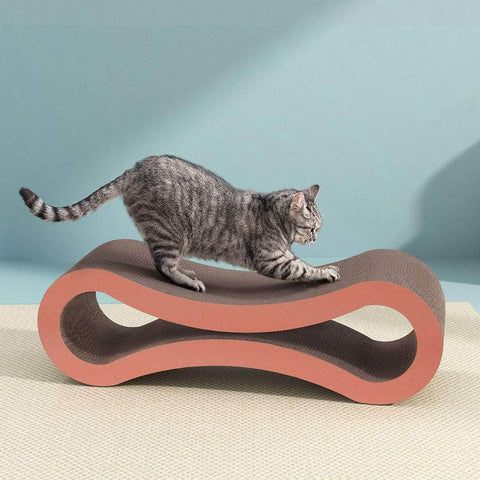 Cat Scratching Board Scratcher Cardboard Kitten Indoor Climbing Bed Catnip