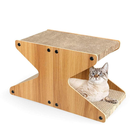 Cat Scratching Scratcher Board Cat Tree Pad Lounge Toy Corrugated Cardboard