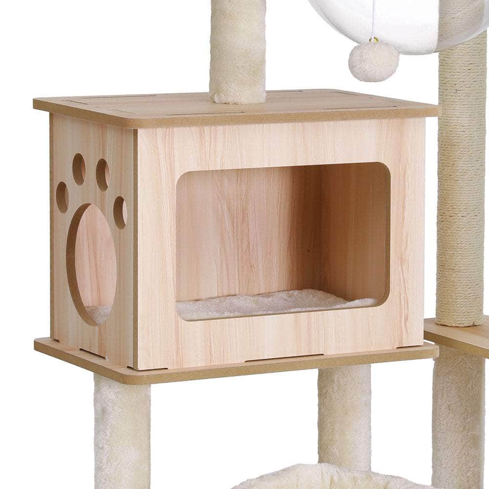 Cat Tree Tower 142cm Scratcher Condo House