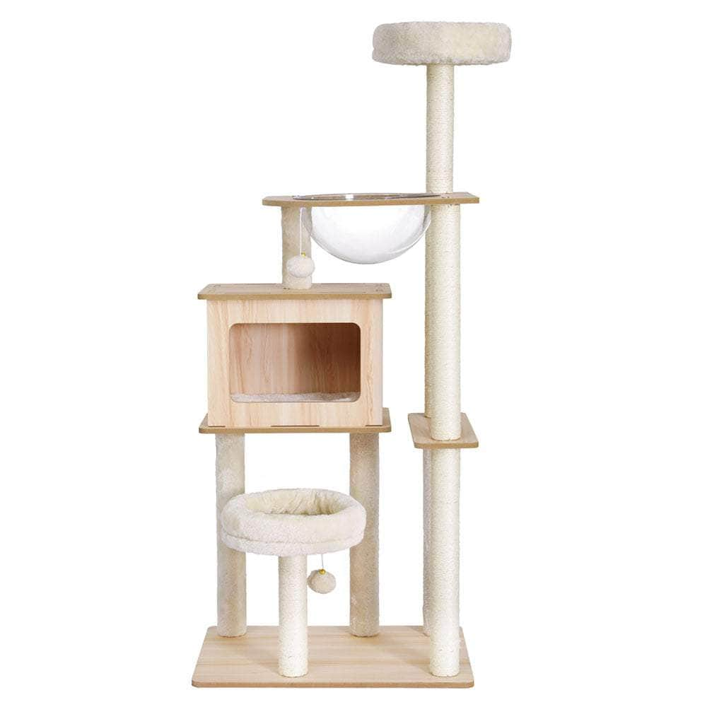 Cat Tree Tower 142cm Scratcher Condo House