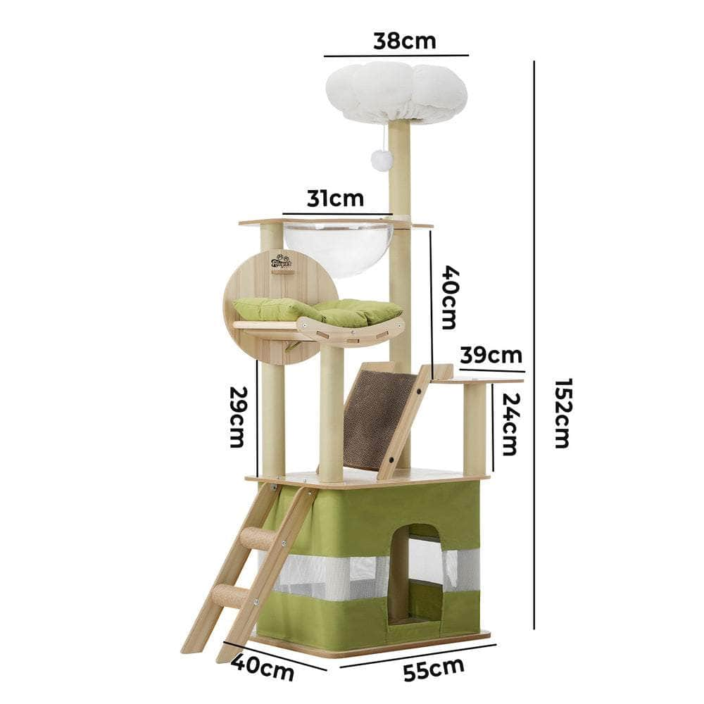 Cat Tree Tower Scratching Post Scratcher 152cm