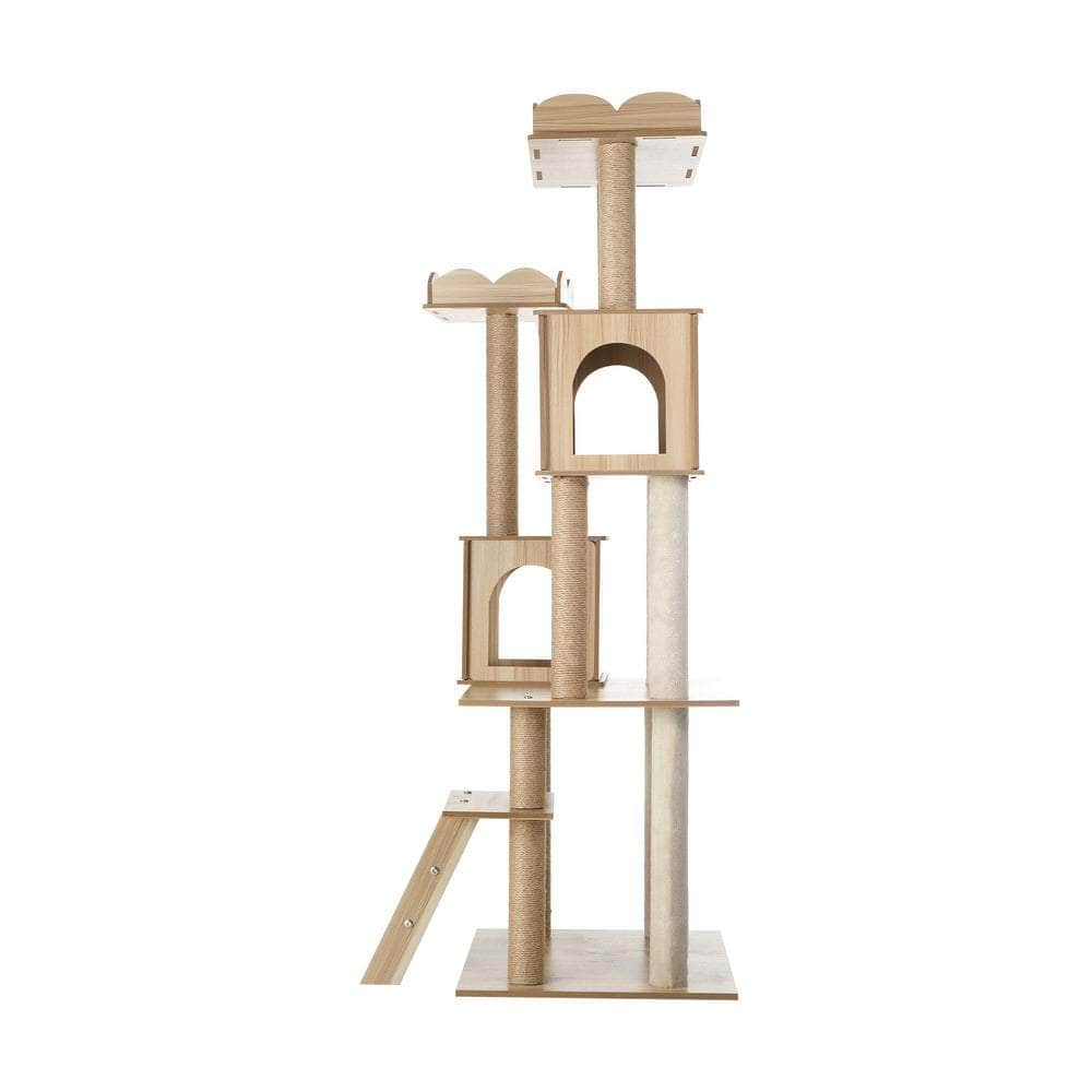 Cat Tree Tower Scratching Post Wood Condo 161cm