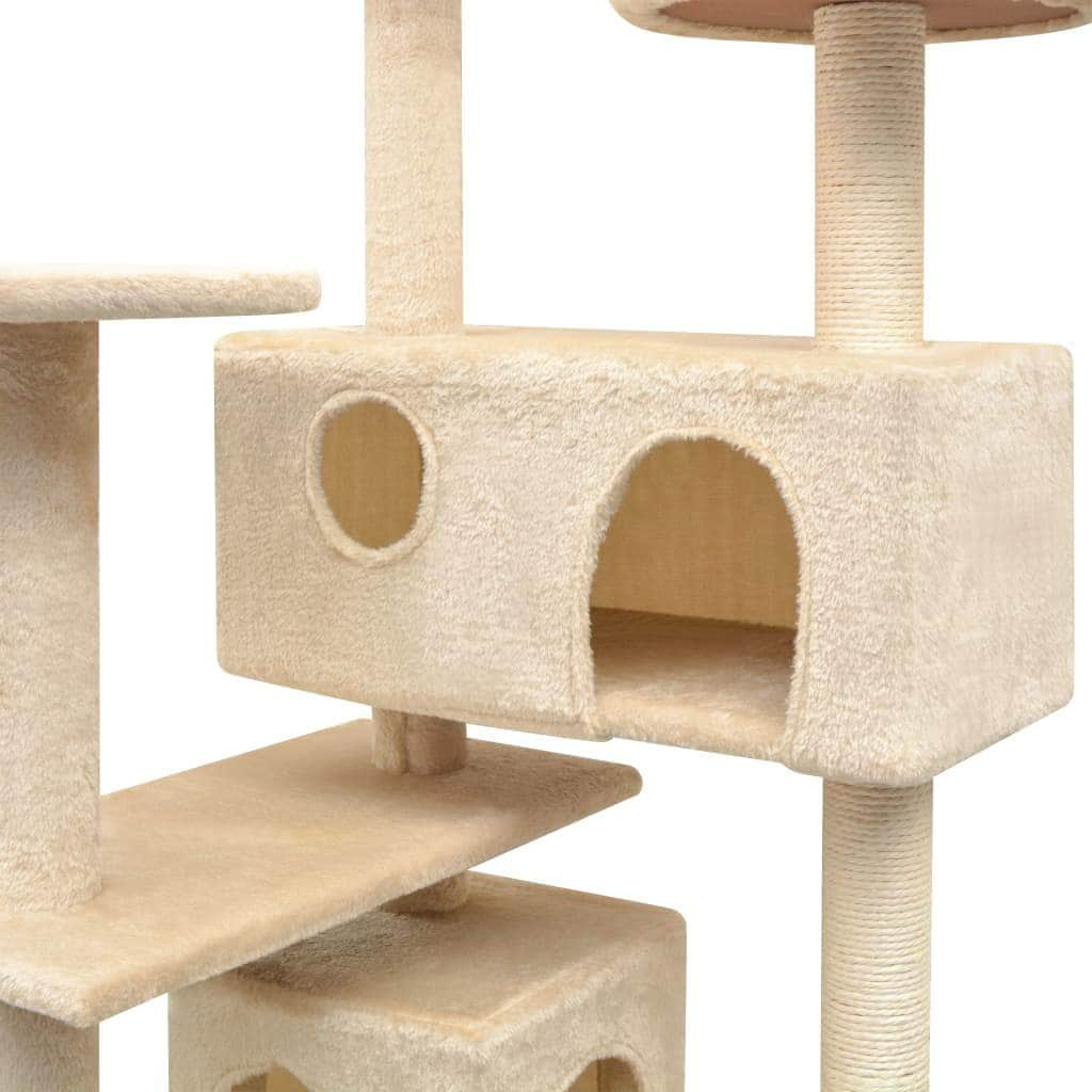 Cat Tree with Sisal Scratching Posts 125 cm Beige