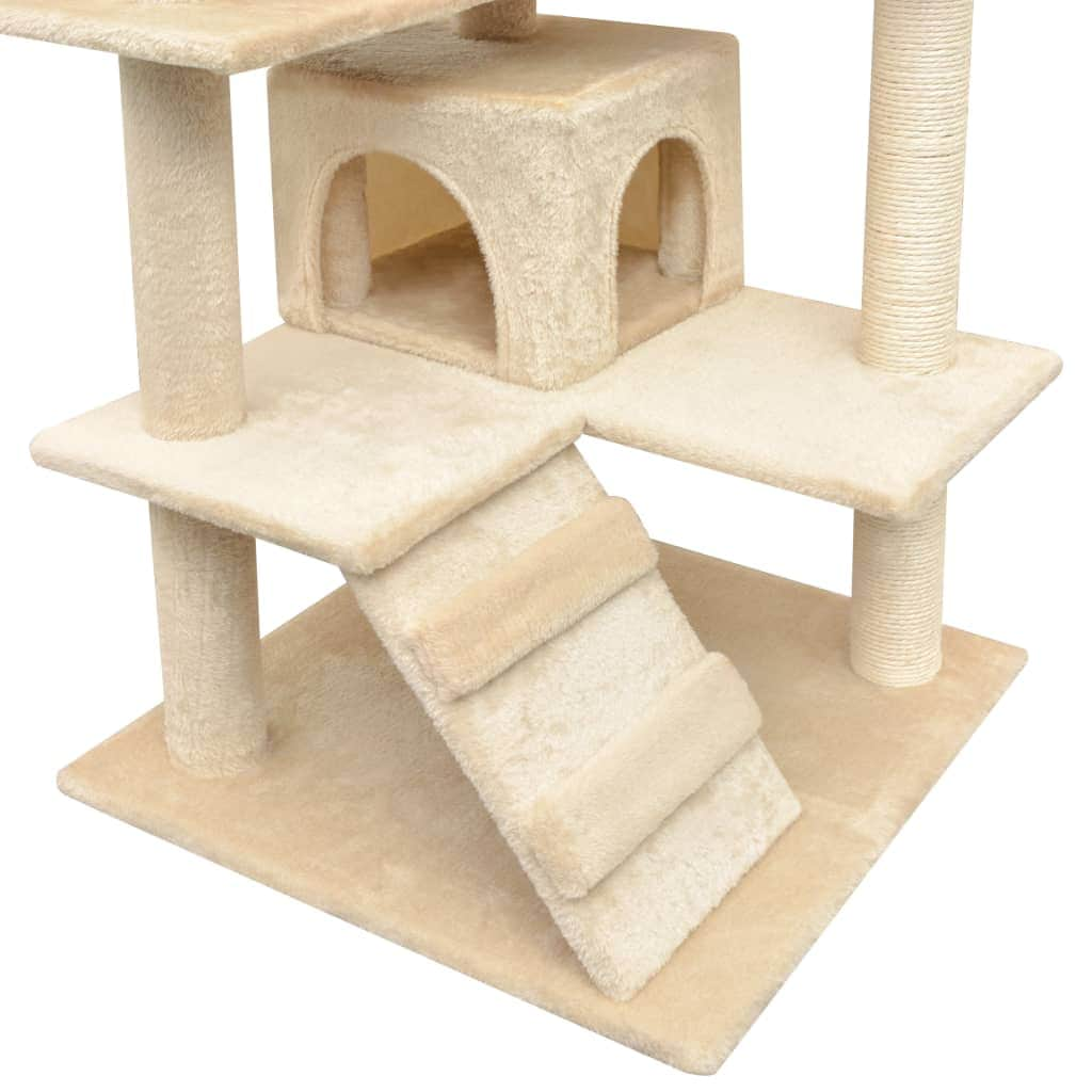 Cat Tree with Sisal Scratching Posts 125 cm Beige