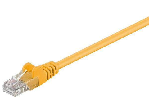 Cat5E Patch Lead Yellow 0.5M New Retail Pack