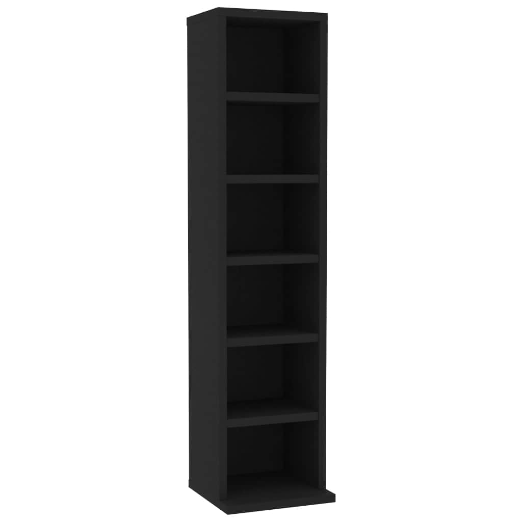 CD Cabinet Black  Chipboard