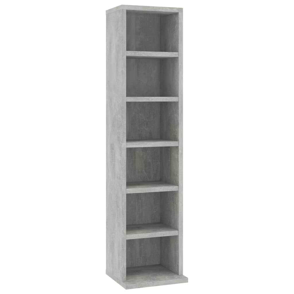 CD Cabinet Concrete Grey Chipboard