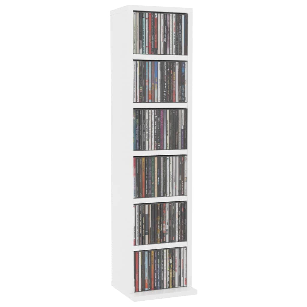 CD Cabinet White Chipboard