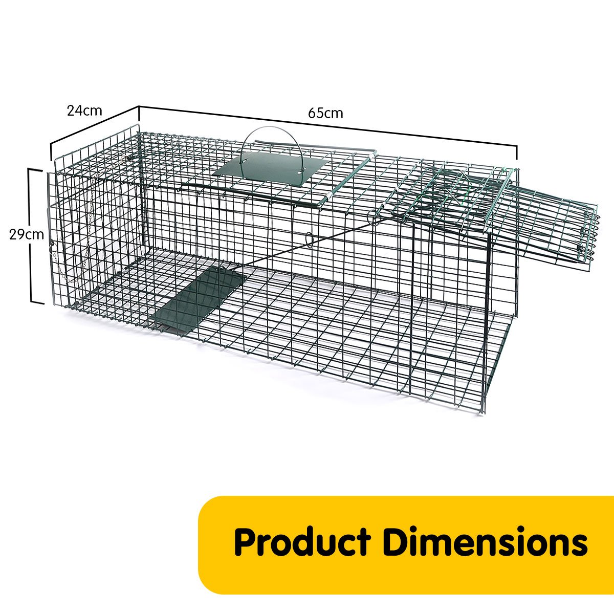 Humane Live Animal Trap Possum Rat Rabbit Hare Catcher Folding Cage