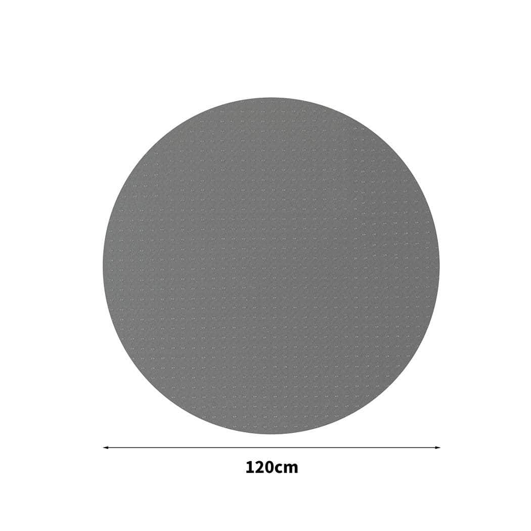 Chair Mat Round Carpet Protectors PVC Home Office Computer Mats Black