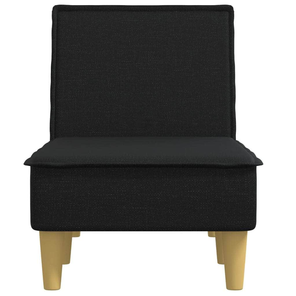 Chaise Longue Black Fabric