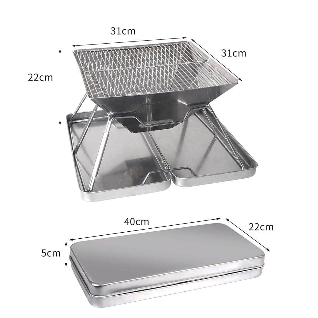 Charcoal bbq grill foldable barbecue