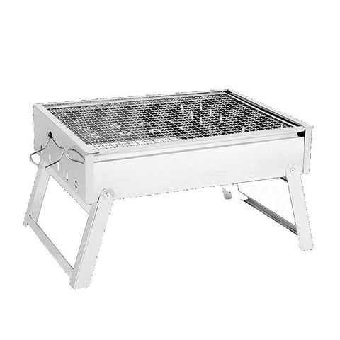 Charcoal Bbq Grill Stainless Steel Portable Outdoor Steel Rack Rosmoker