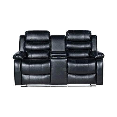 Chelsea Leatherette Recliner With Led Console And Ultra Cushioning