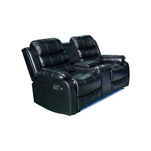 Chelsea Leatherette Recliner With Led Console And Ultra Cushioning