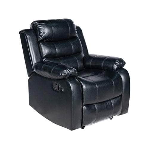 Chelsea Leatherette Recliner With Led Console And Ultra Cushioning