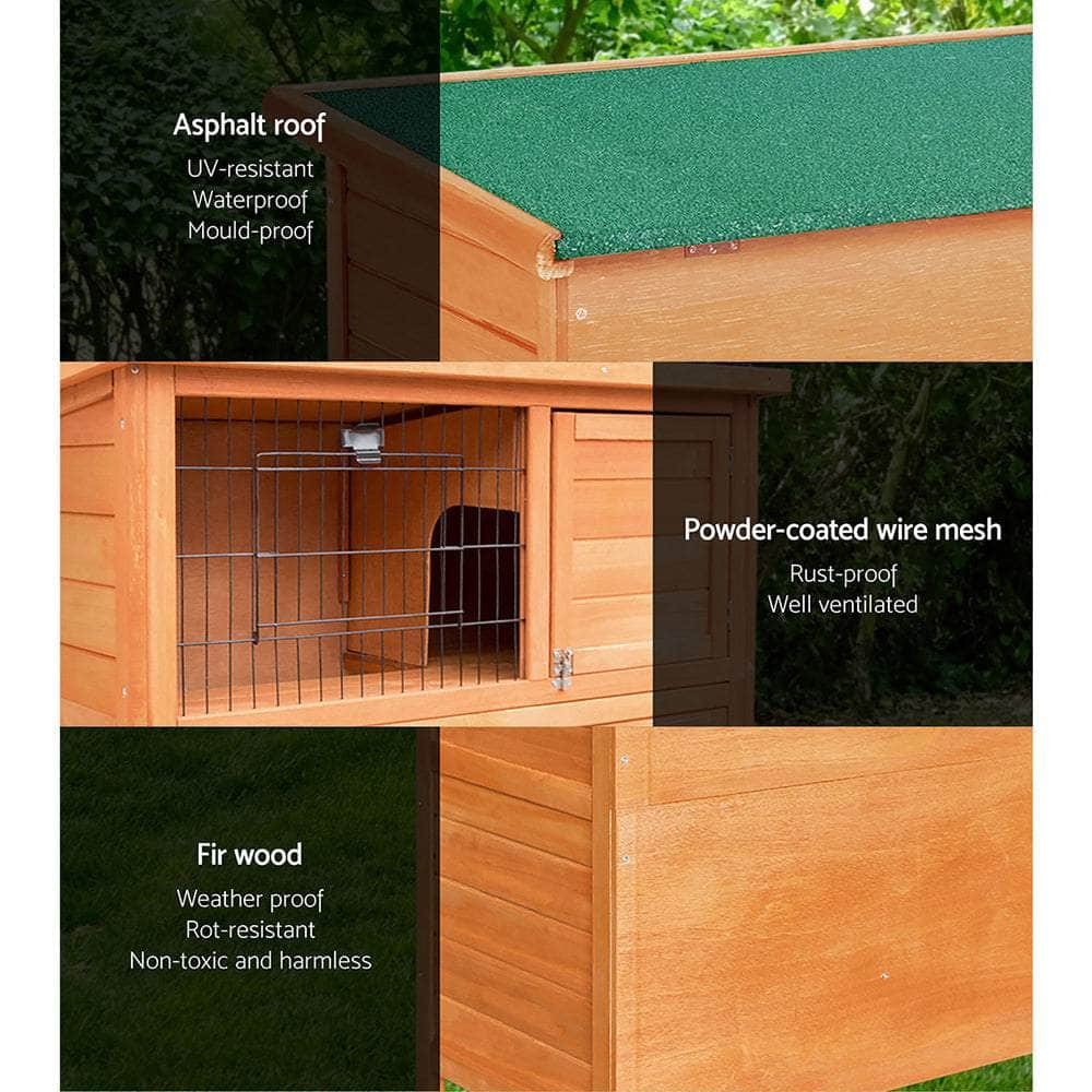 Chicken Coop 88X40X76Cm Rabbit Hutch Large Wooden Run