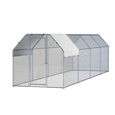 Chicken Coop Cage Run Rabbit Hutch Large Walk In Hen House Cover 2Mx8Mx2M