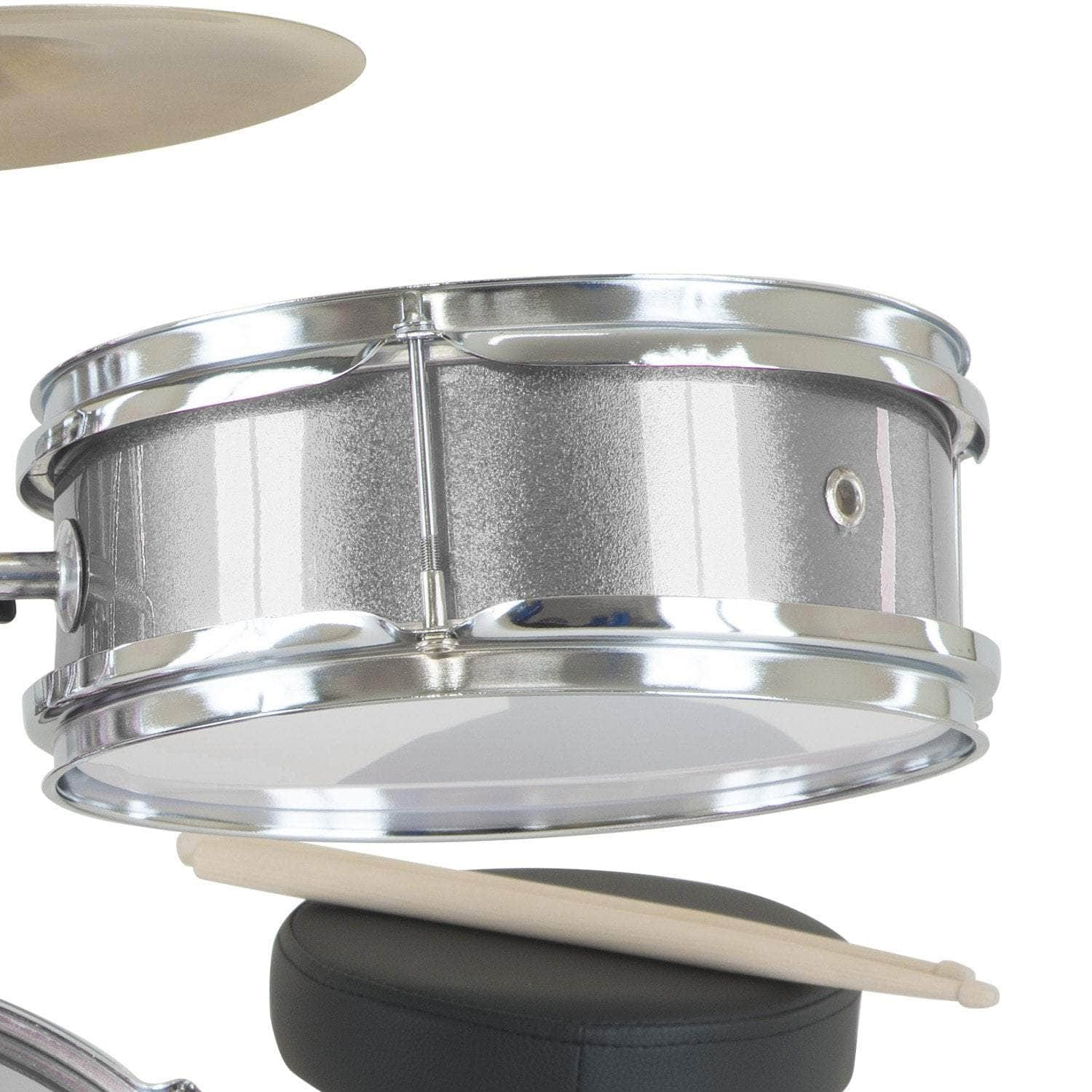 Childrens 4pc Drum Kit - Silver