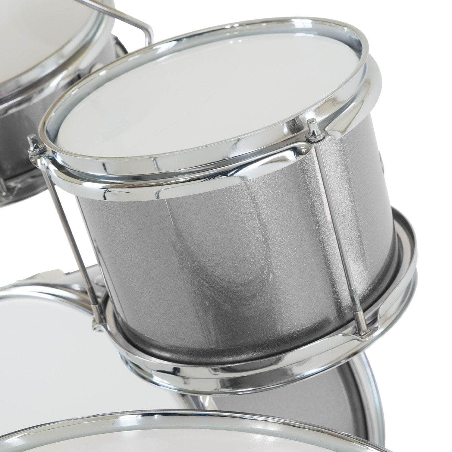 Childrens 4pc Drum Kit - Silver