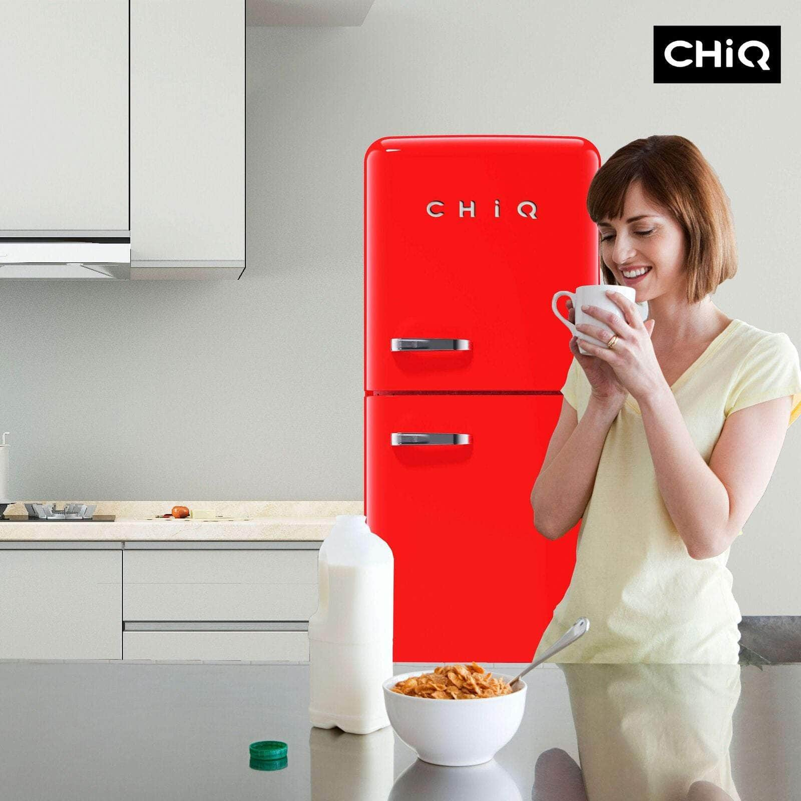 Chiq 202L Retro Top Mount Red Refrigerator CRTM199NR3 | Greater Sydney Only