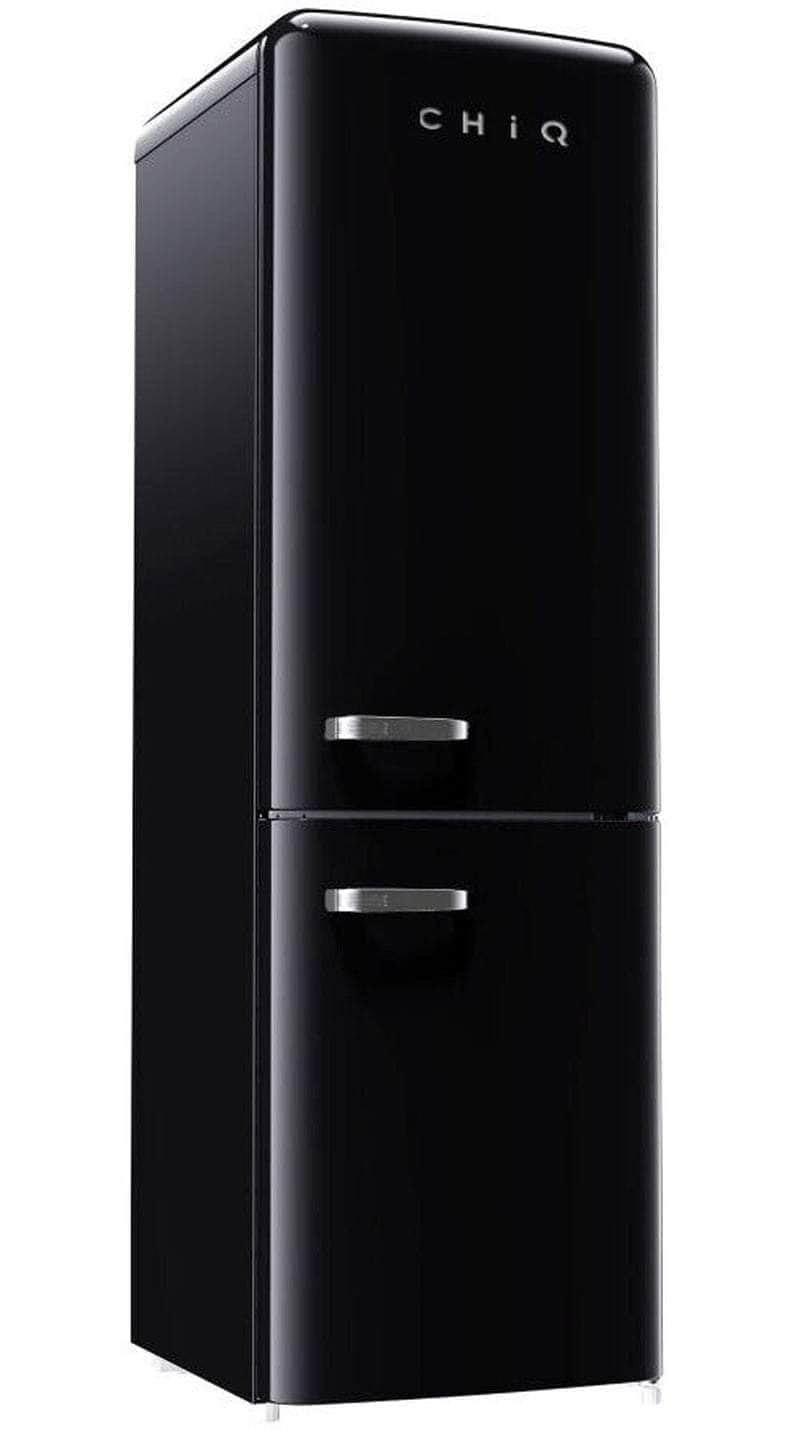 Chiq 231L Retro Bottom Mount Refrigerator Black CRBM229NB3 | Greater Sydney Only