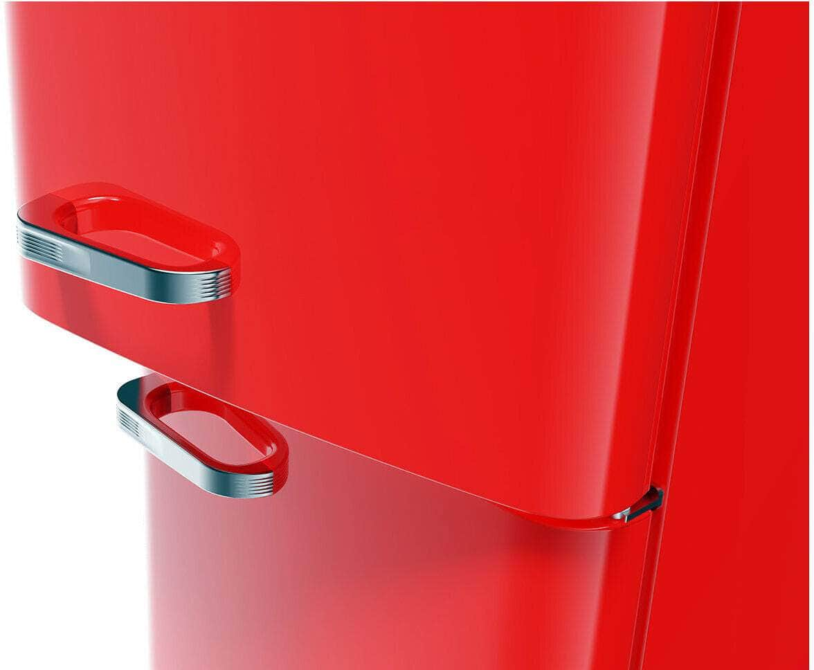 Chiq 231L Retro Bottom Mount Refrigerator Red CRBM228NR3 | Greater Sydney Only