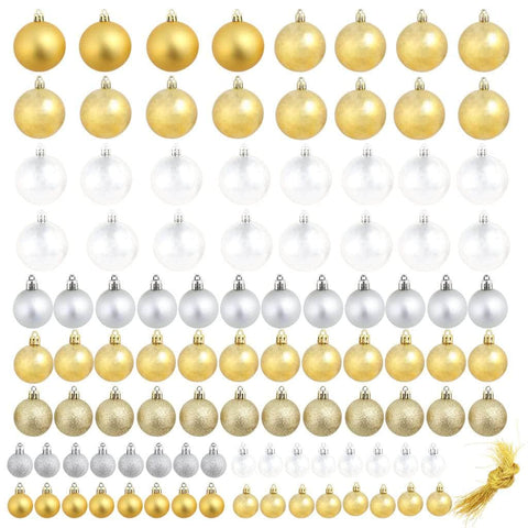 Christmas Balls 100 pcs Silver/Gold