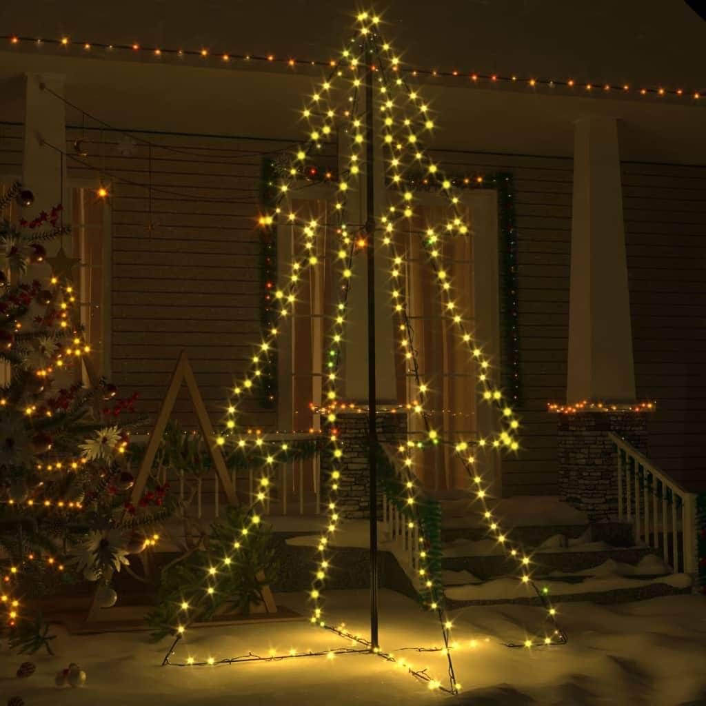 Christmas Cone Tree 240 LEDs Indoor and Outdoor