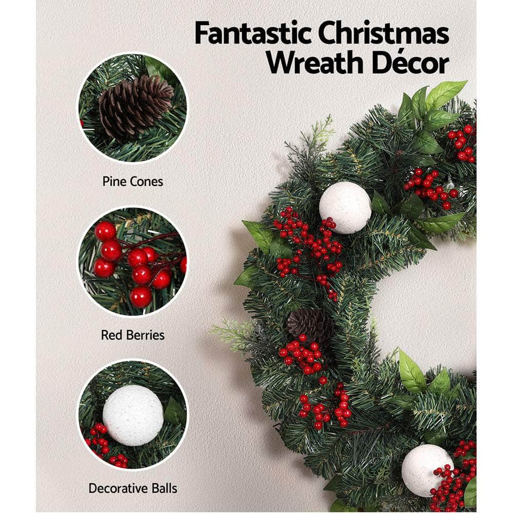 Christmas Garland and Wreath Set for Magical Tree Decor