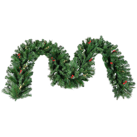 Christmas Garland with Berries - 305cm