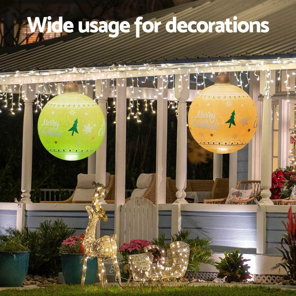 Christmas Inflatable Ball 60cm Led Illuminated Xmas Decoration