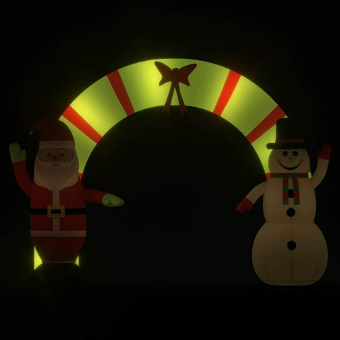 Christmas Inflatable Santa & Snowman