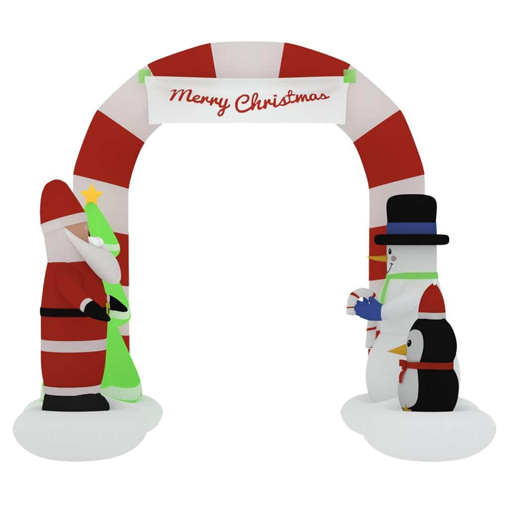 Christmas Inflatable Santa & Snowman