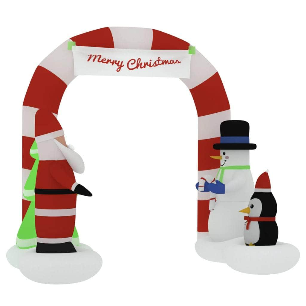 Christmas Inflatable Santa & Snowman